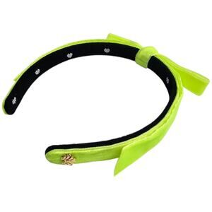 Lele Sadoughi Lime Green Bow Headband
